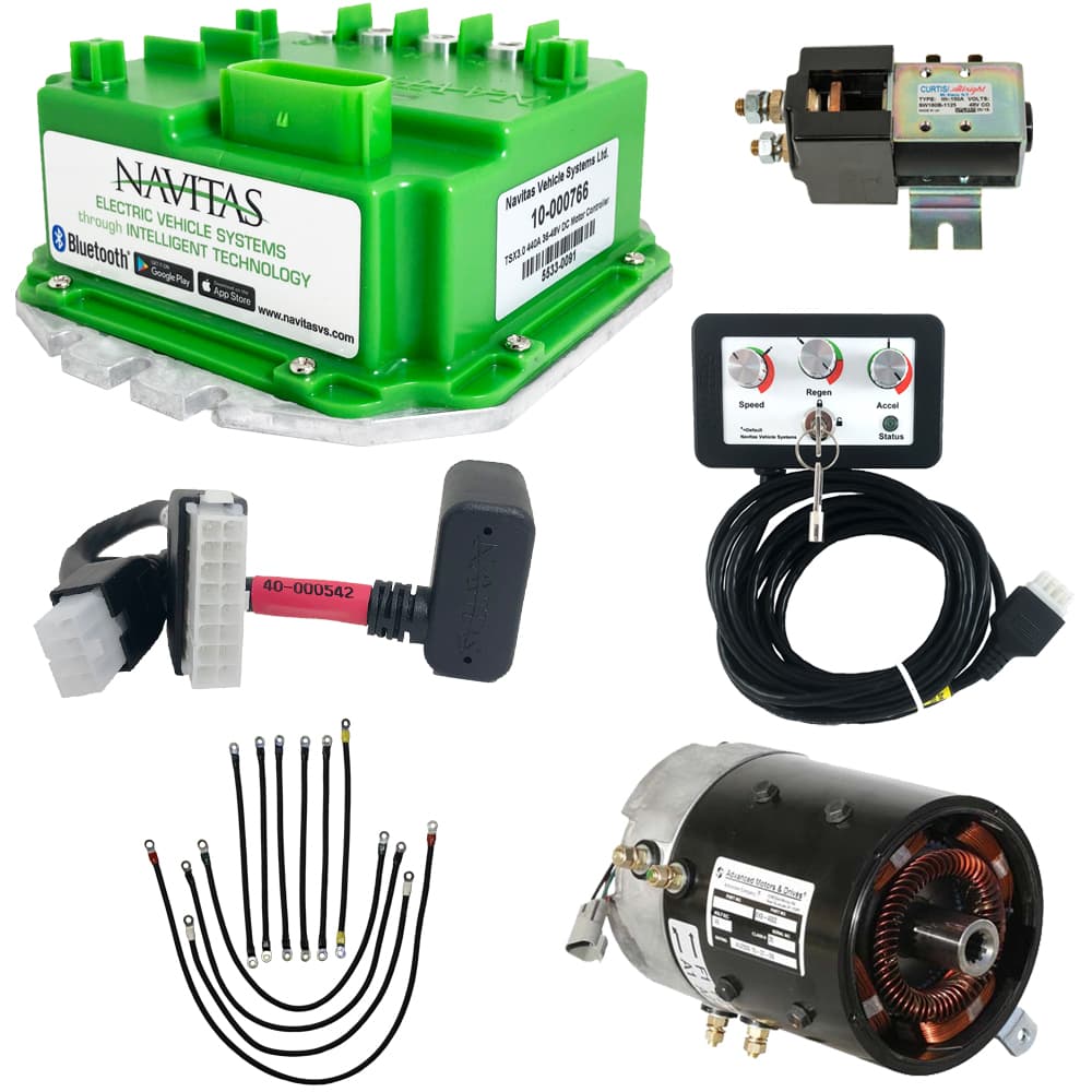 Navitas DC to AC Conversion Kit for E-Z-GO TXT 48V (Non-Elite) with 1206HB Curtis Controller (CAN Enabled)
