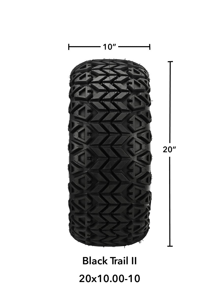 LSI 10' Warlock Mirror Wheel and Lifted Tire Combo