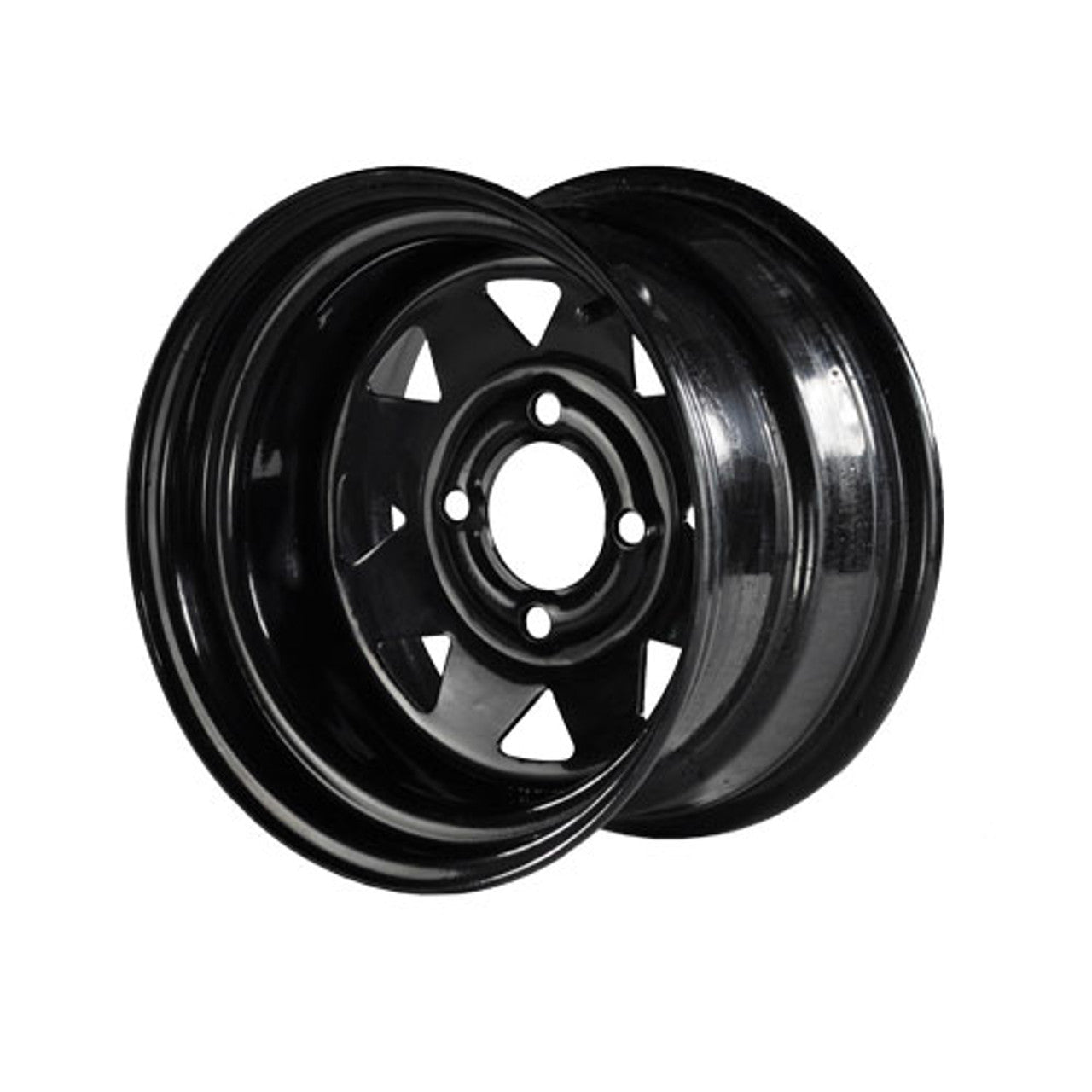 Madjax 10"  Black Steel Wheels with Lifted Tire Options Combo