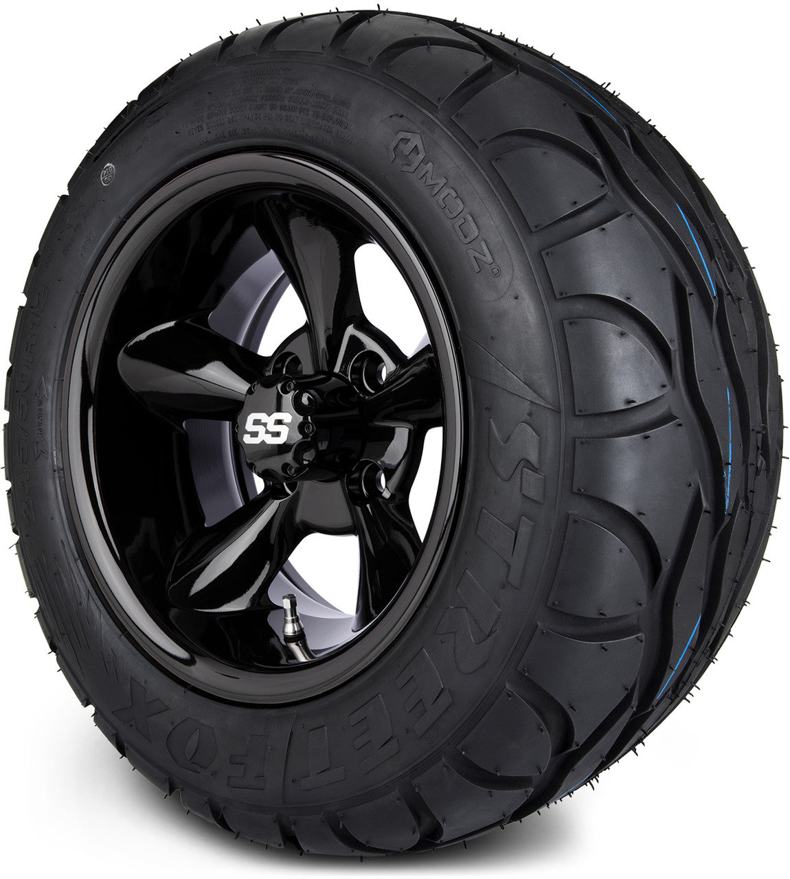 MODZ® 12" Godfather Glossy Black - LowPro Tires and Wheels Combo