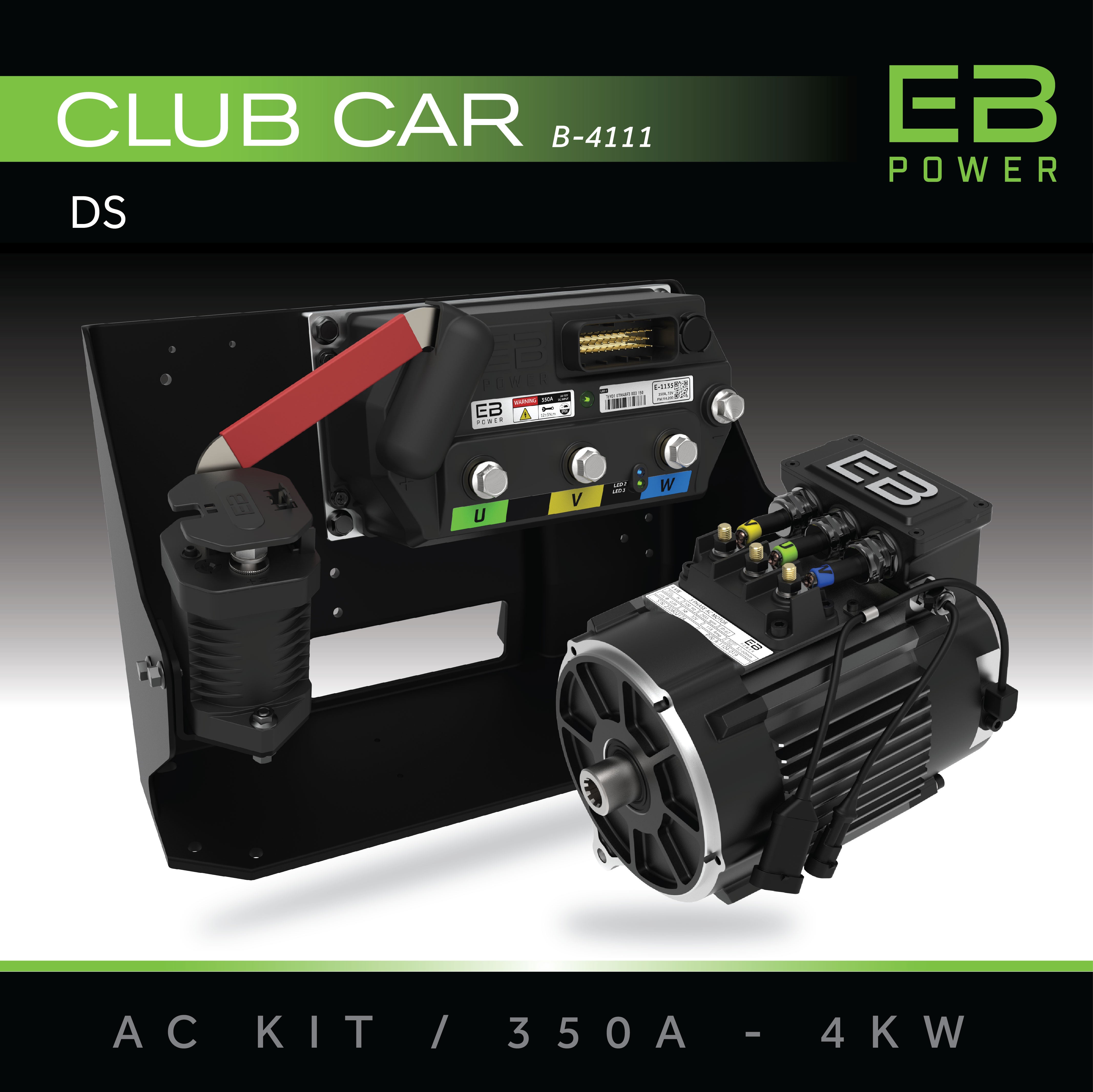 EB Power AC Kit / 350A + 4kW / Club Car DS/Villager