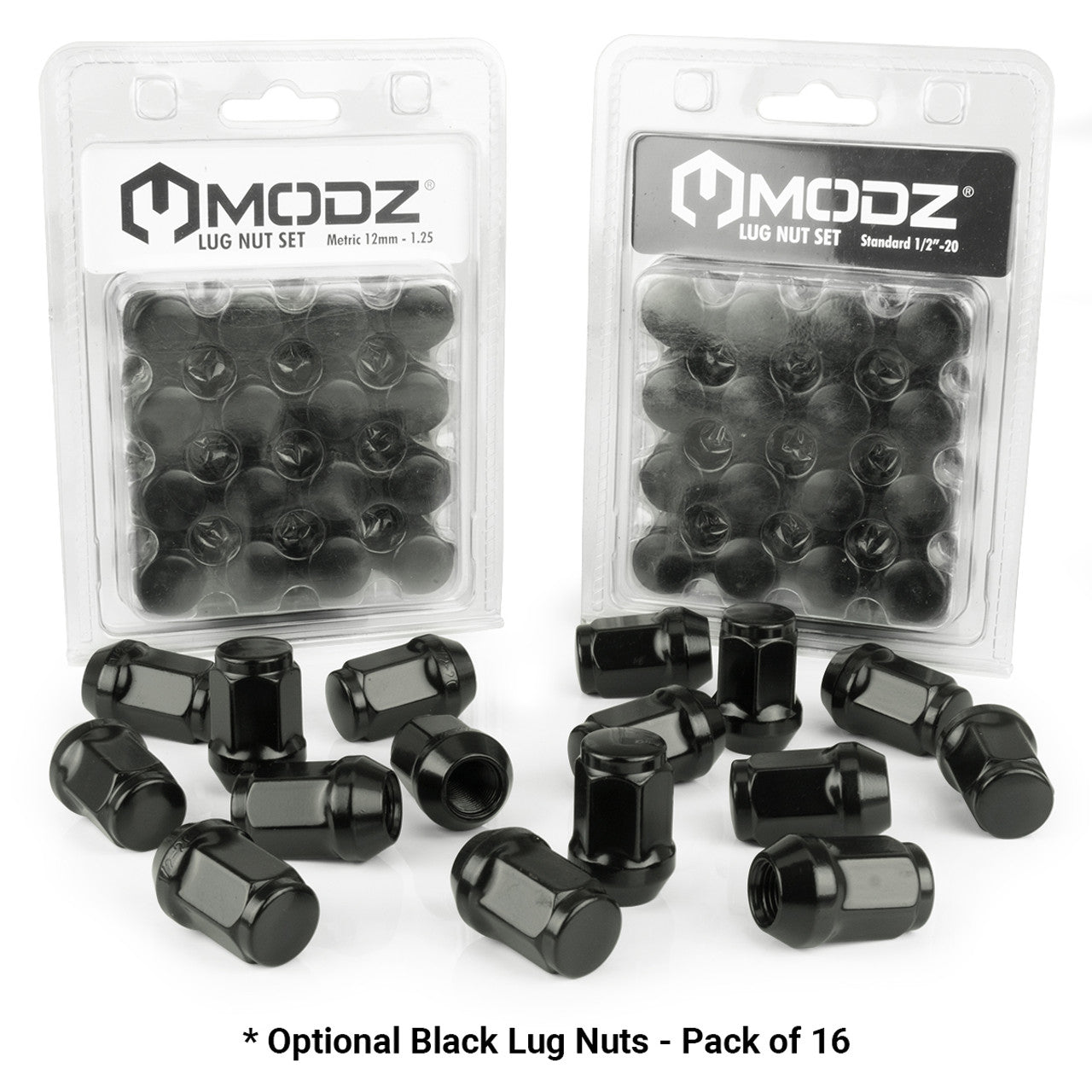 MODZ® 15" Chaos Machined Black - Low Profile Tires and Wheels Combo