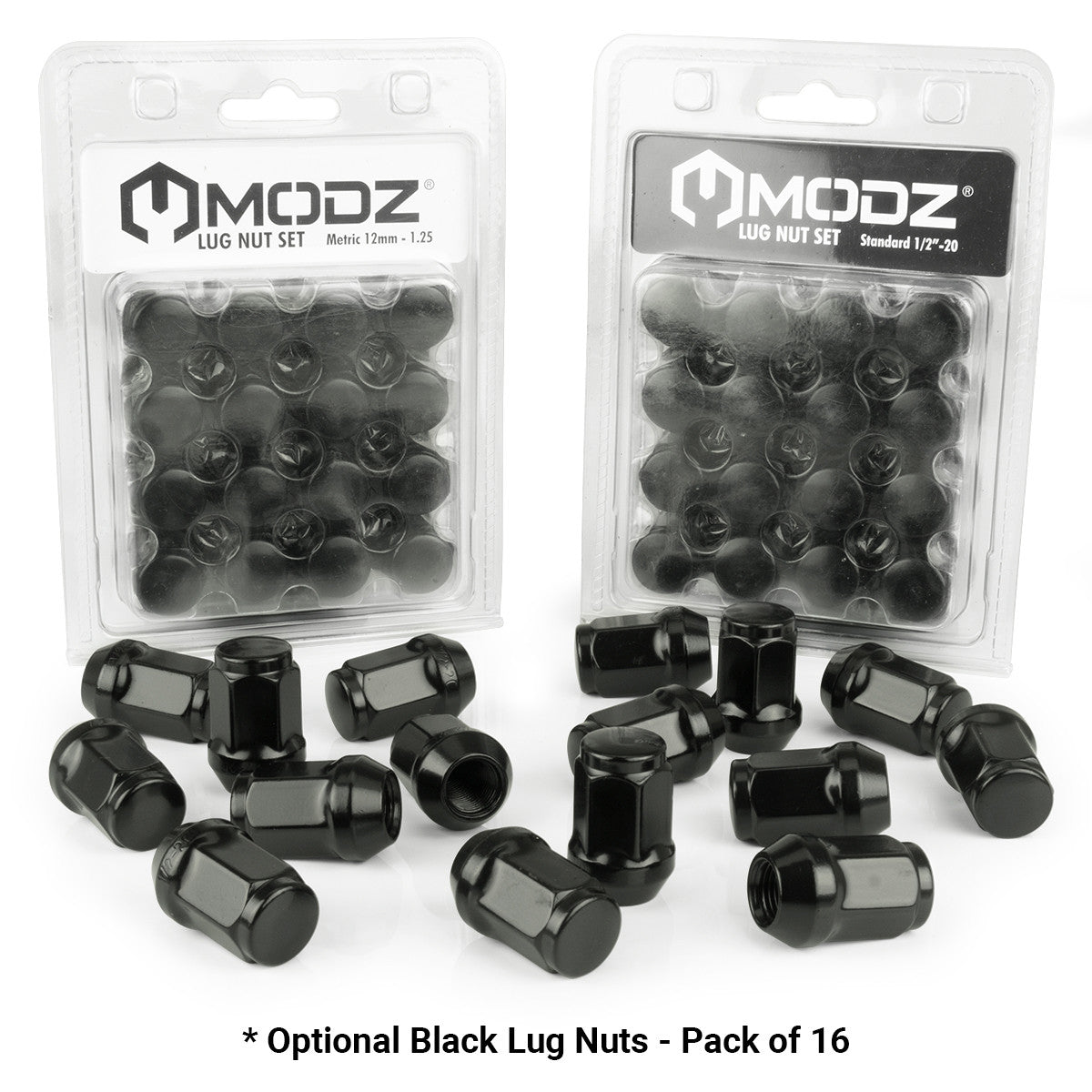 MODZ® 14" Renegade Glossy Black - Low Profile Tires and Wheels Combo
