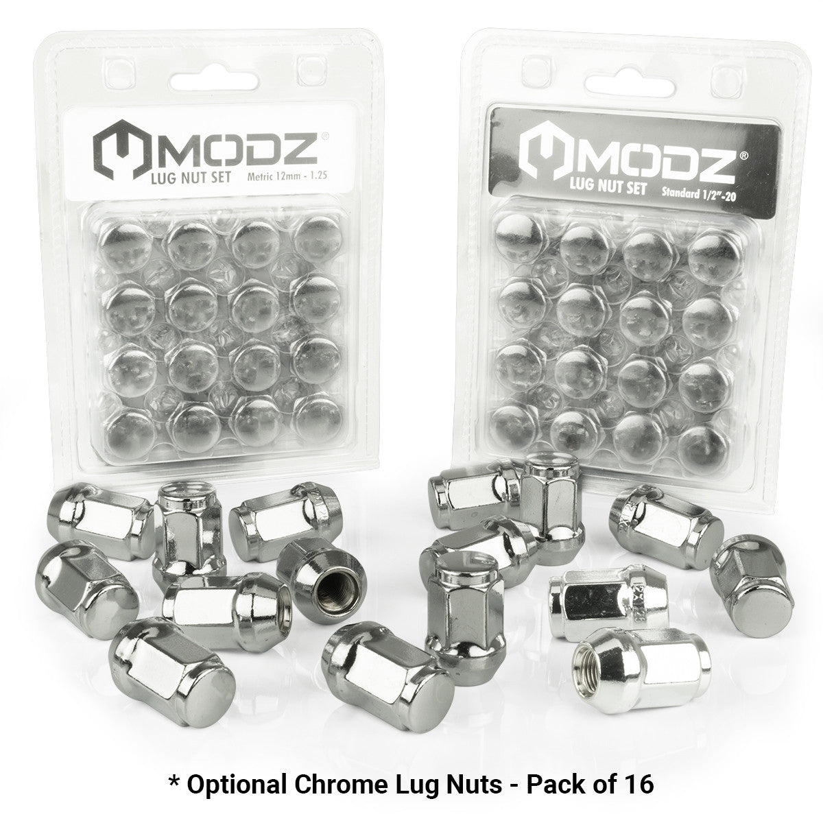 MODZ® 14" Halo Chrome - Lifted Tires and Wheels Combo