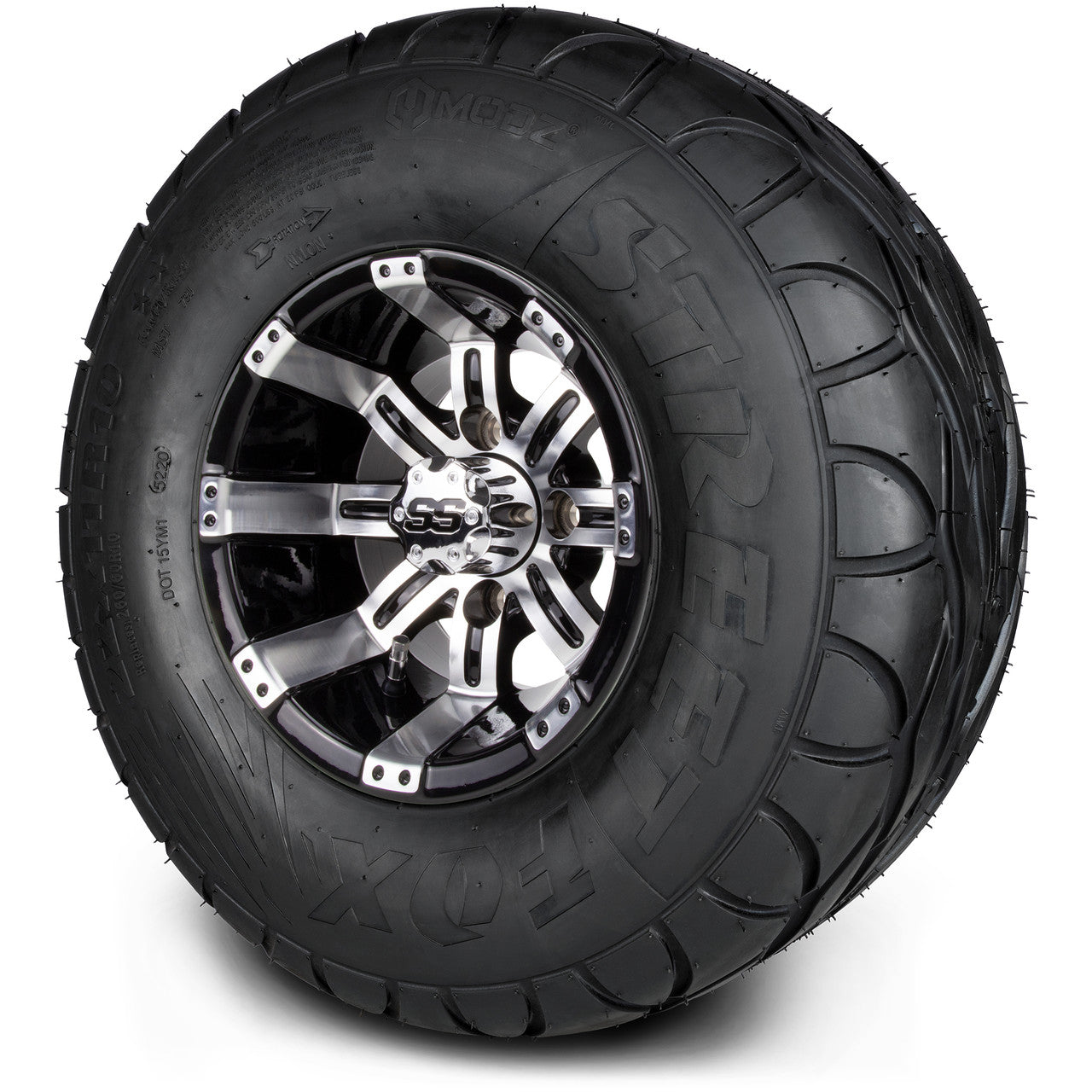 MODZ® 10" Tempest Machined Black - Lifted Tires and Wheels Combo
