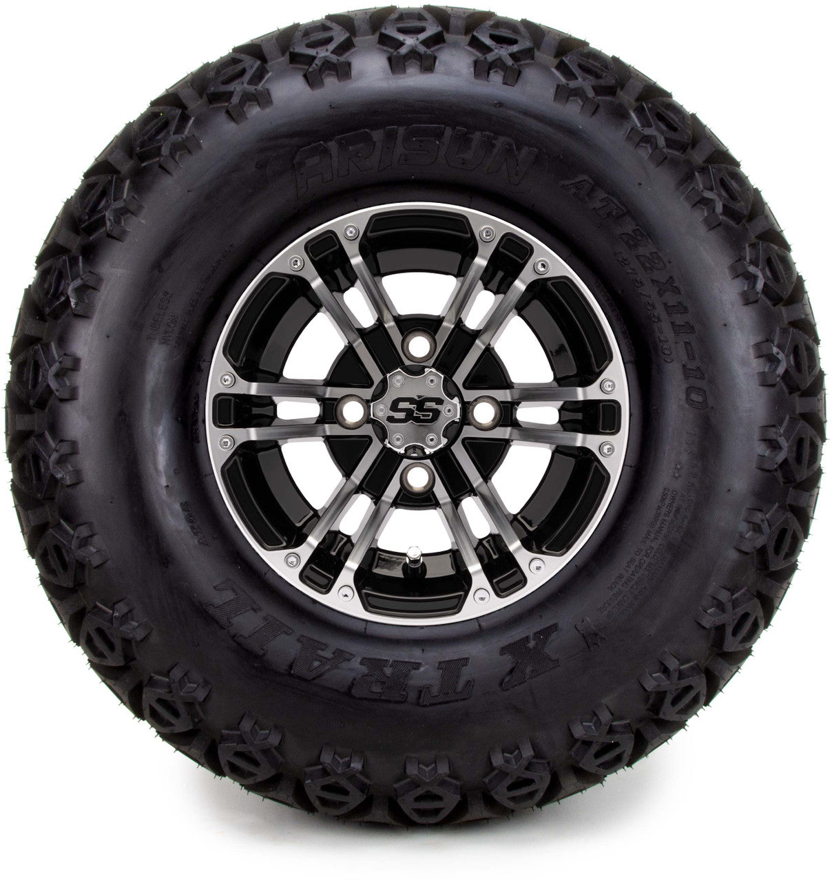 MODZ® 10" Enforcer Machined Black - Lifted Tires and Wheels Combo