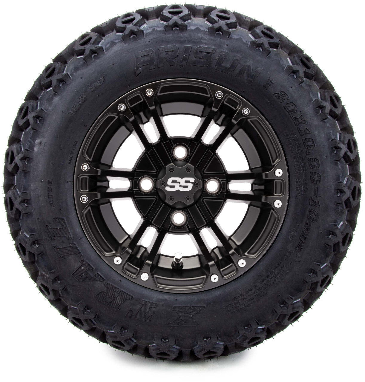 MODZ® 10" Enforcer Matte Black - Lifted Tires and Wheels Combo