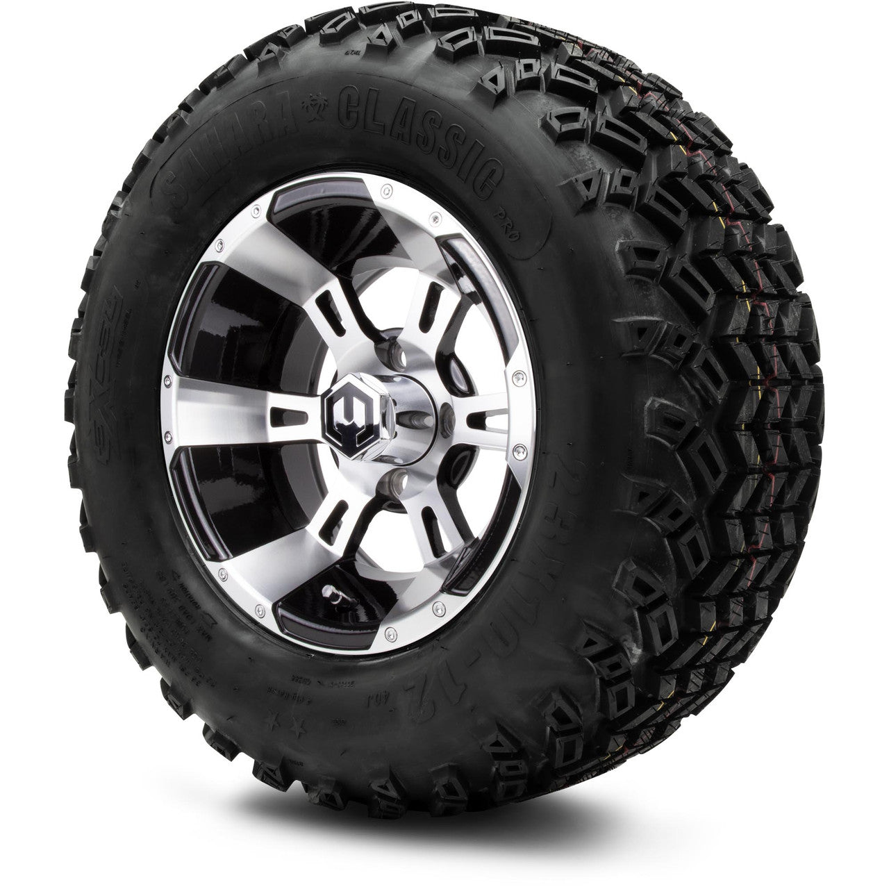 MODZ® 12" Ambush Machined Black - Lifted Tires and Wheels Combo
