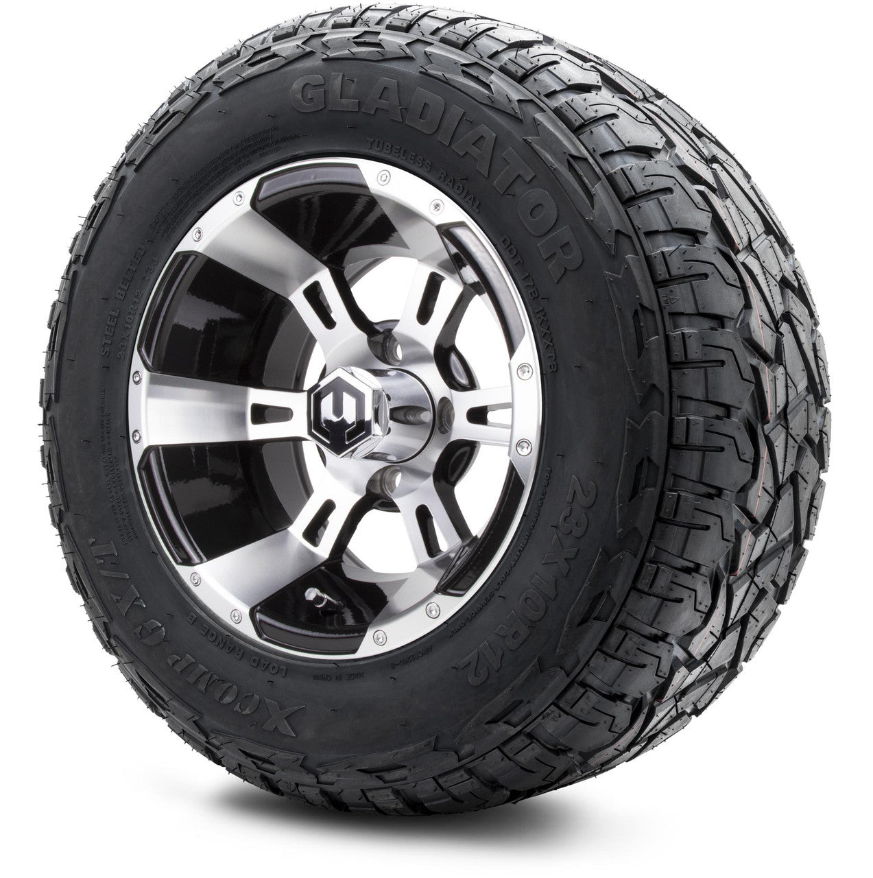 MODZ® 12" Ambush Machined Black - Lifted Tires and Wheels Combo