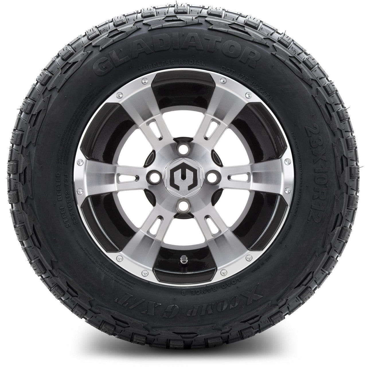 MODZ® 12" Ambush Machined Black - Lifted Tires and Wheels Combo