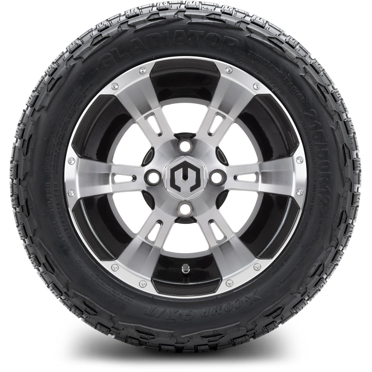 MODZ® 12" Ambush Machined Black - Lifted Tires and Wheels Combo