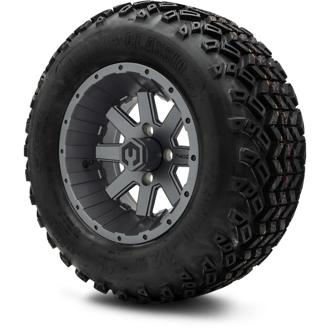 MODZ® 12" Assault Matte Gunmetal - Lifted Tires and Wheels Combo