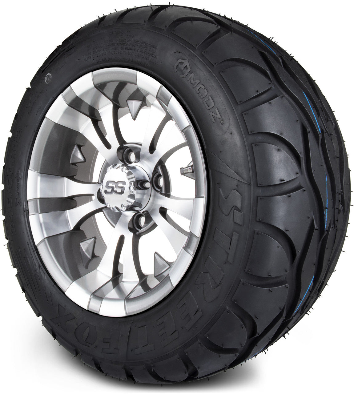 MODZ® 12" Vampire Gunmetal - LowPro Tires and Wheels Combo