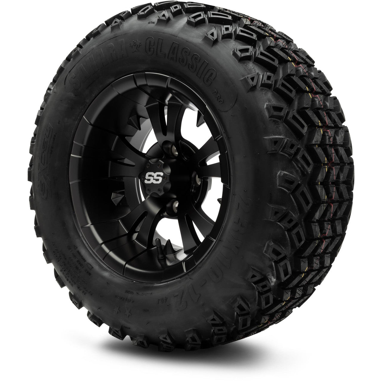 MODZ® 12" Vampire Matte Black - Lifted Tires and Wheels Combo