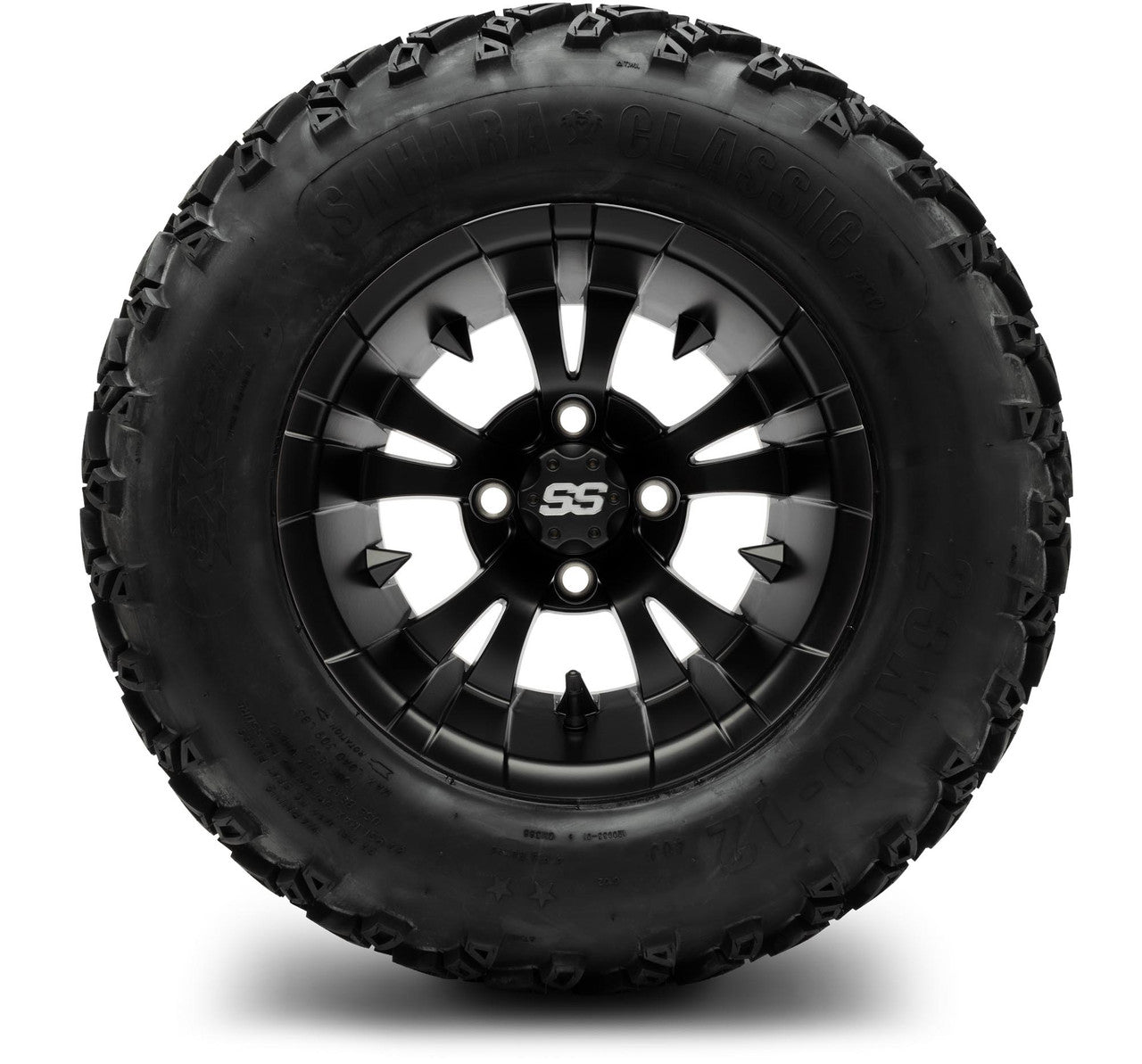 MODZ® 12" Vampire Matte Black - Lifted Tires and Wheels Combo