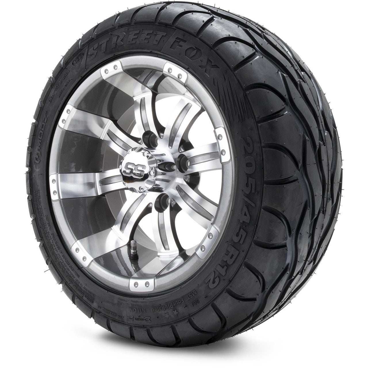 MODZ® 12" Tempest Gunmetal - LowPro Tires and Wheels Combo