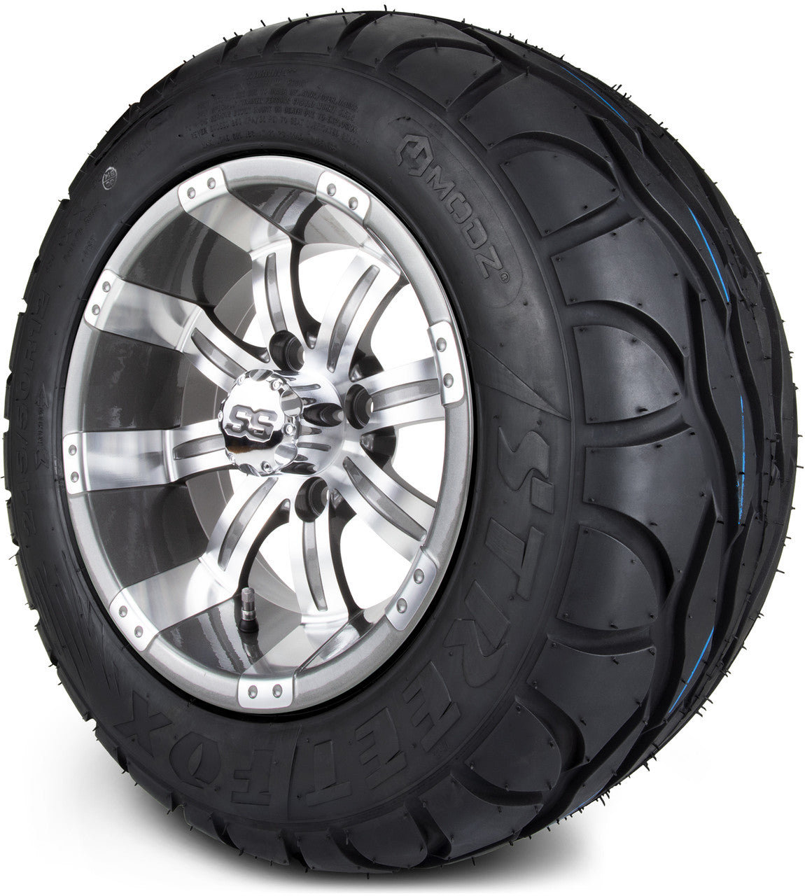 MODZ® 12" Tempest Gunmetal - LowPro Tires and Wheels Combo