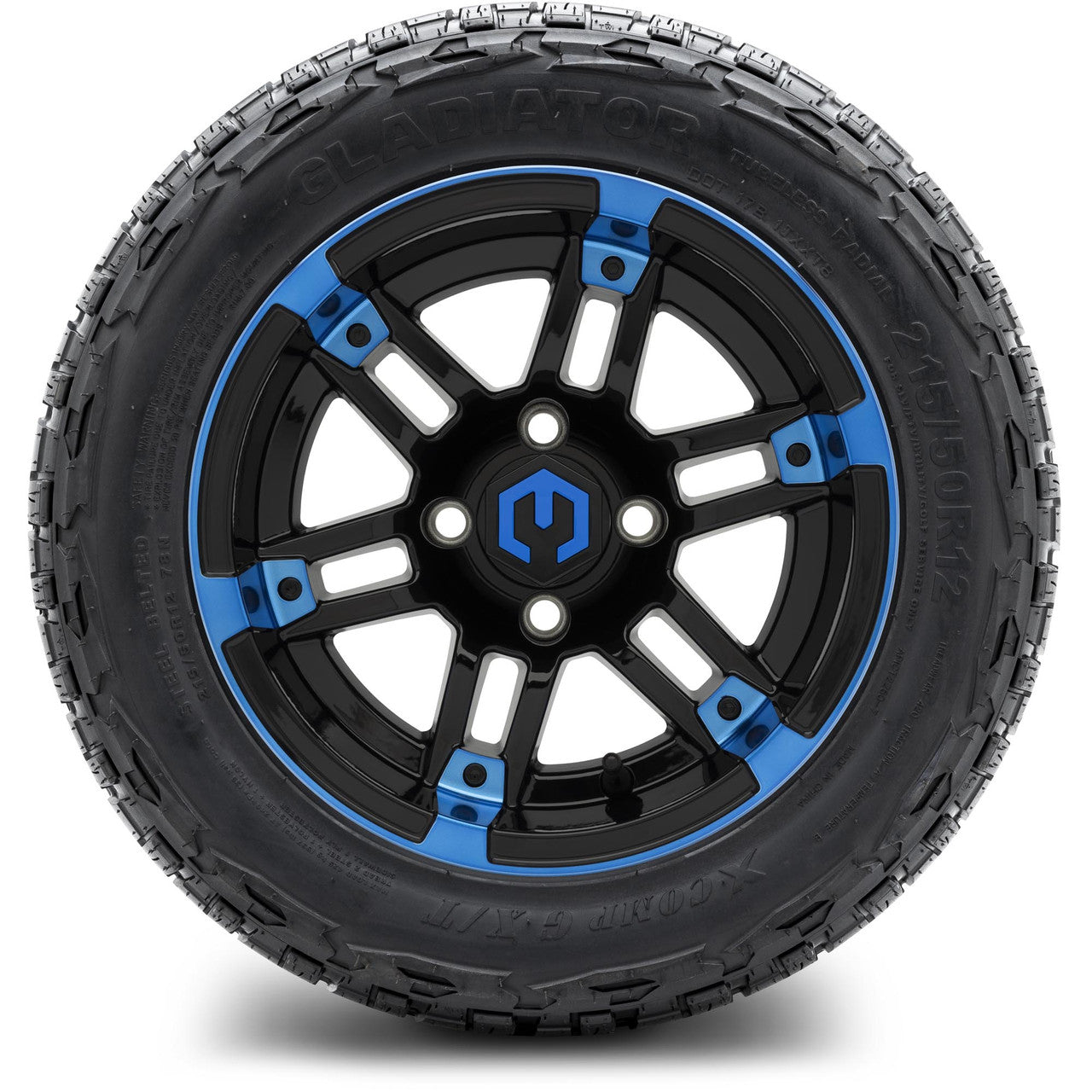 MODZ® 12" Aftershock Blue and Black - Lifted Tires and Wheels Combo