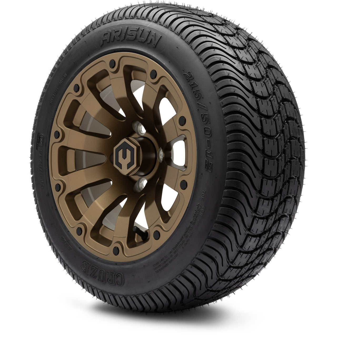 MODZ® 12" Bomber Matte Bronze - LowPro Tires and Wheels Combo
