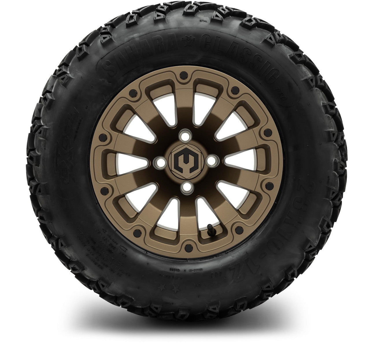 MODZ® 12" Bomber Matte Bronze - Lifted Tires and Wheels Combo