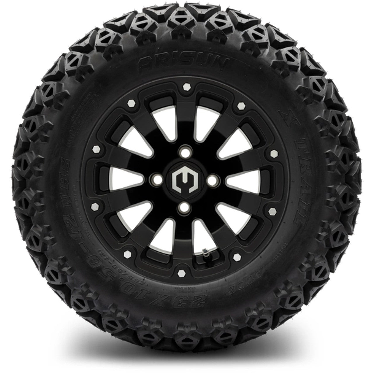 MODZ® 12" Bomber Matte Black - Lifted Tires and Wheels Combo