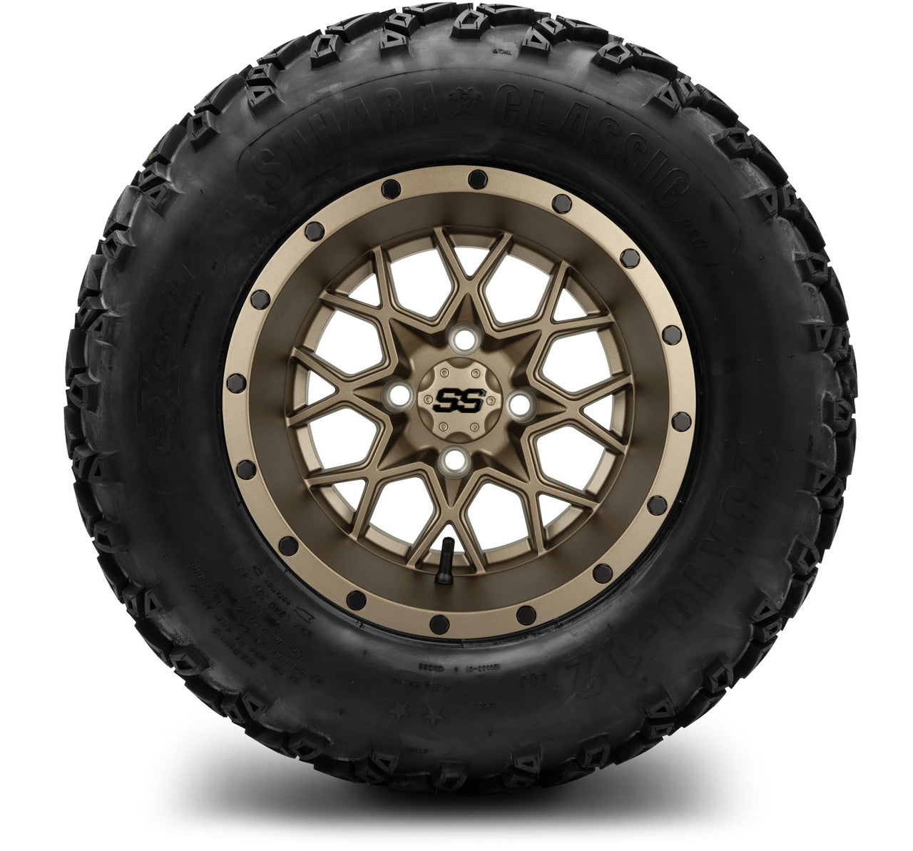 MODZ® 12" Vortex Matte Bronze - Lifted Tires and Wheels Combo