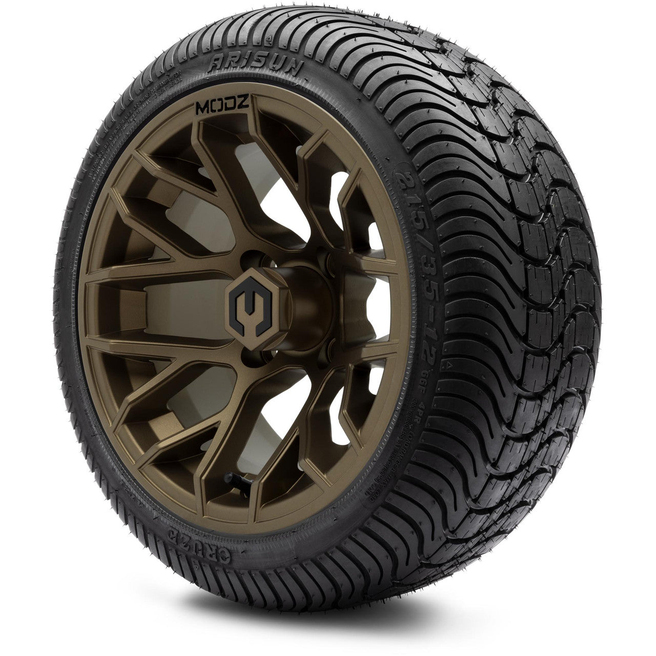 MODZ® 12" Matrix Matte Bronze - LowPro Tires and Wheels Combo