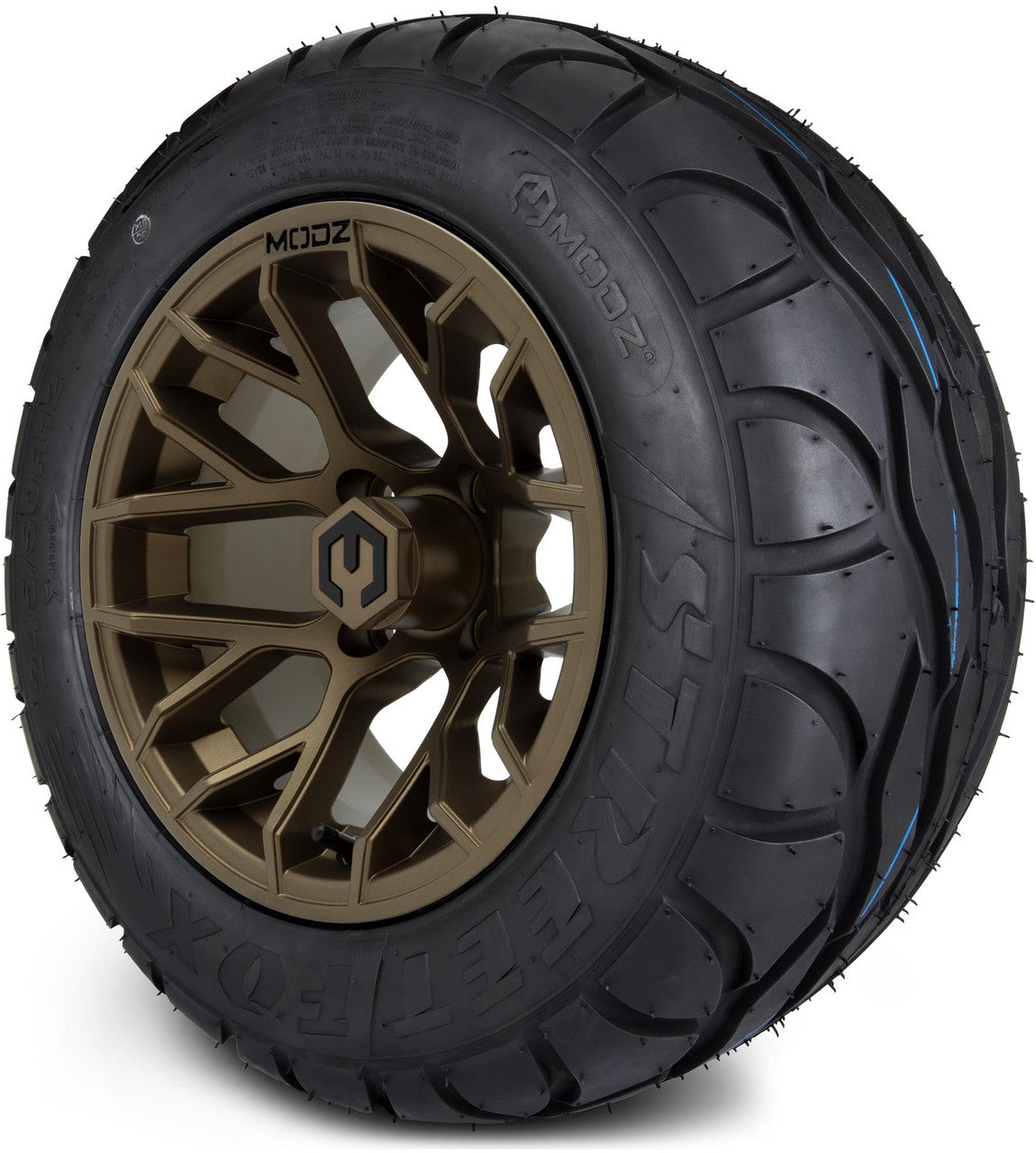MODZ® 12" Matrix Matte Bronze - LowPro Tires and Wheels Combo
