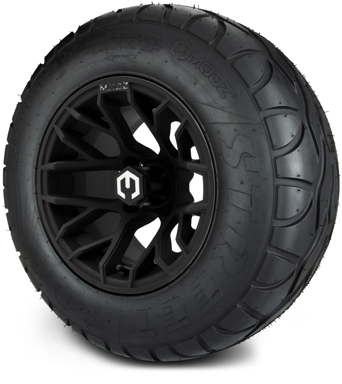 MODZ® 12" Matrix Matte Black - Lifted Tires and Wheels Combo