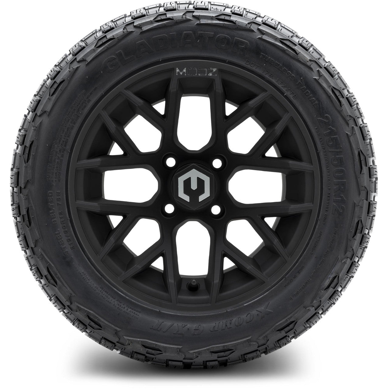 MODZ® 12" Matrix Matte Black - Lifted Tires and Wheels Combo