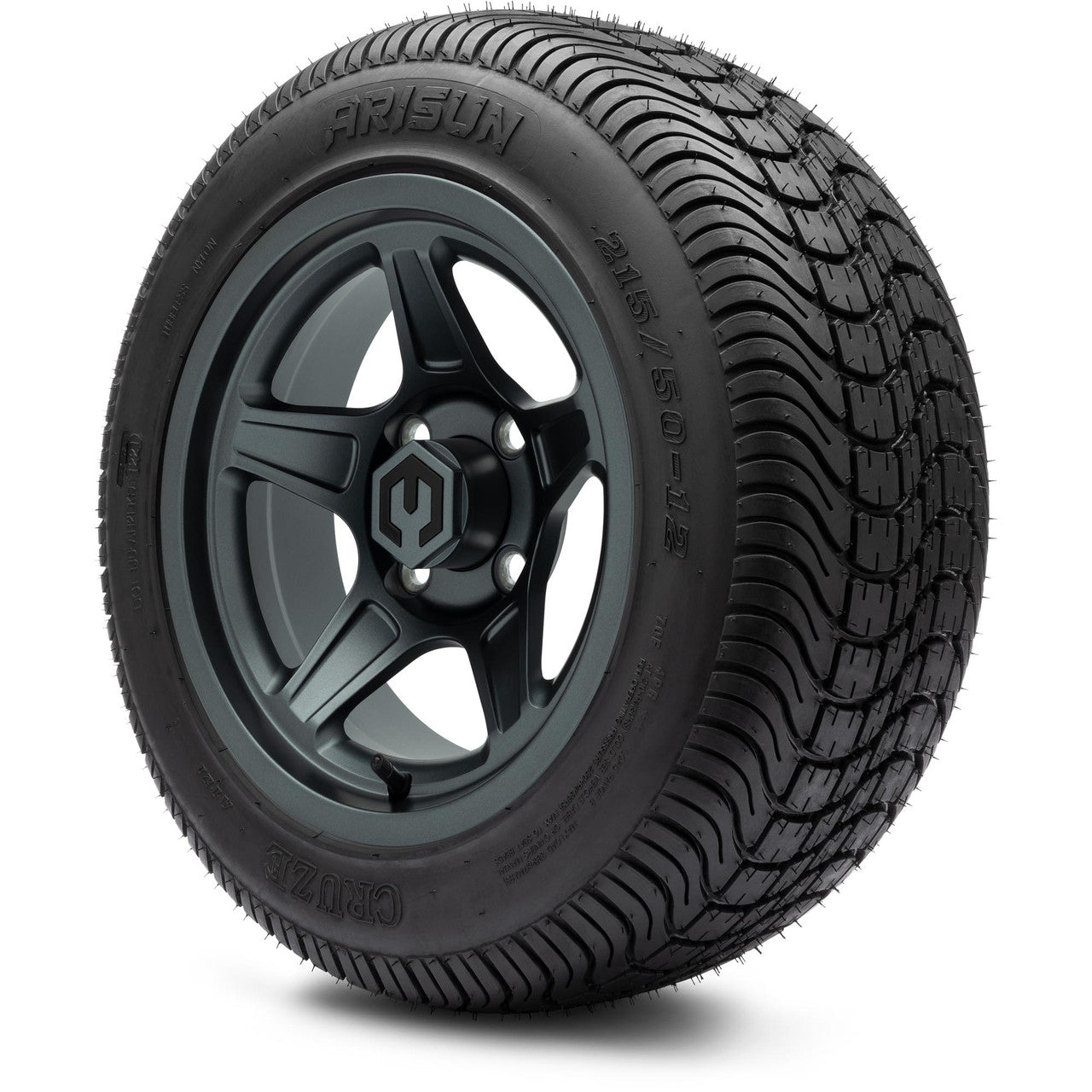 MODZ® 12" Drift Gunmetal - LowPro Tires and Wheels Combo