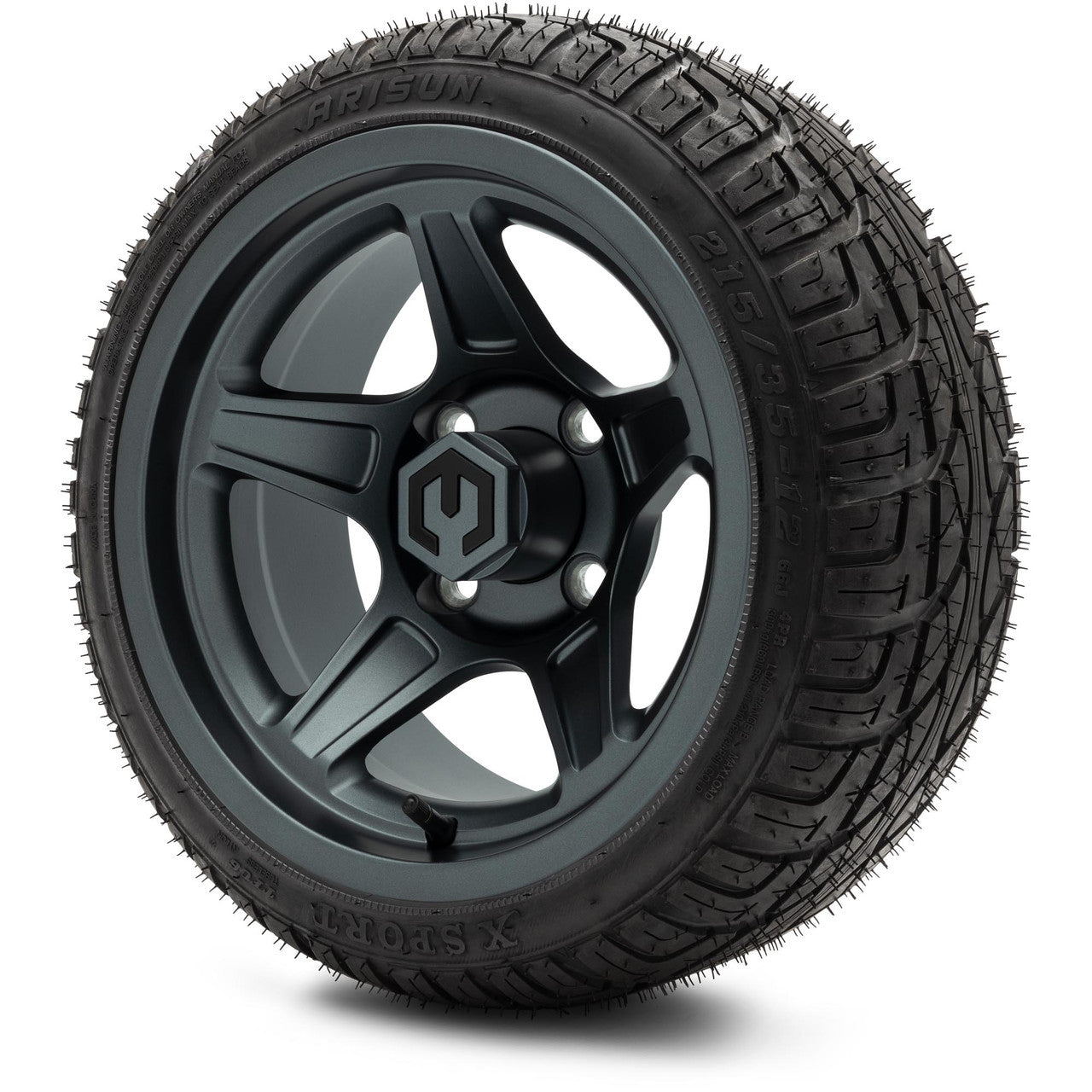 MODZ® 12" Drift Gunmetal - LowPro Tires and Wheels Combo