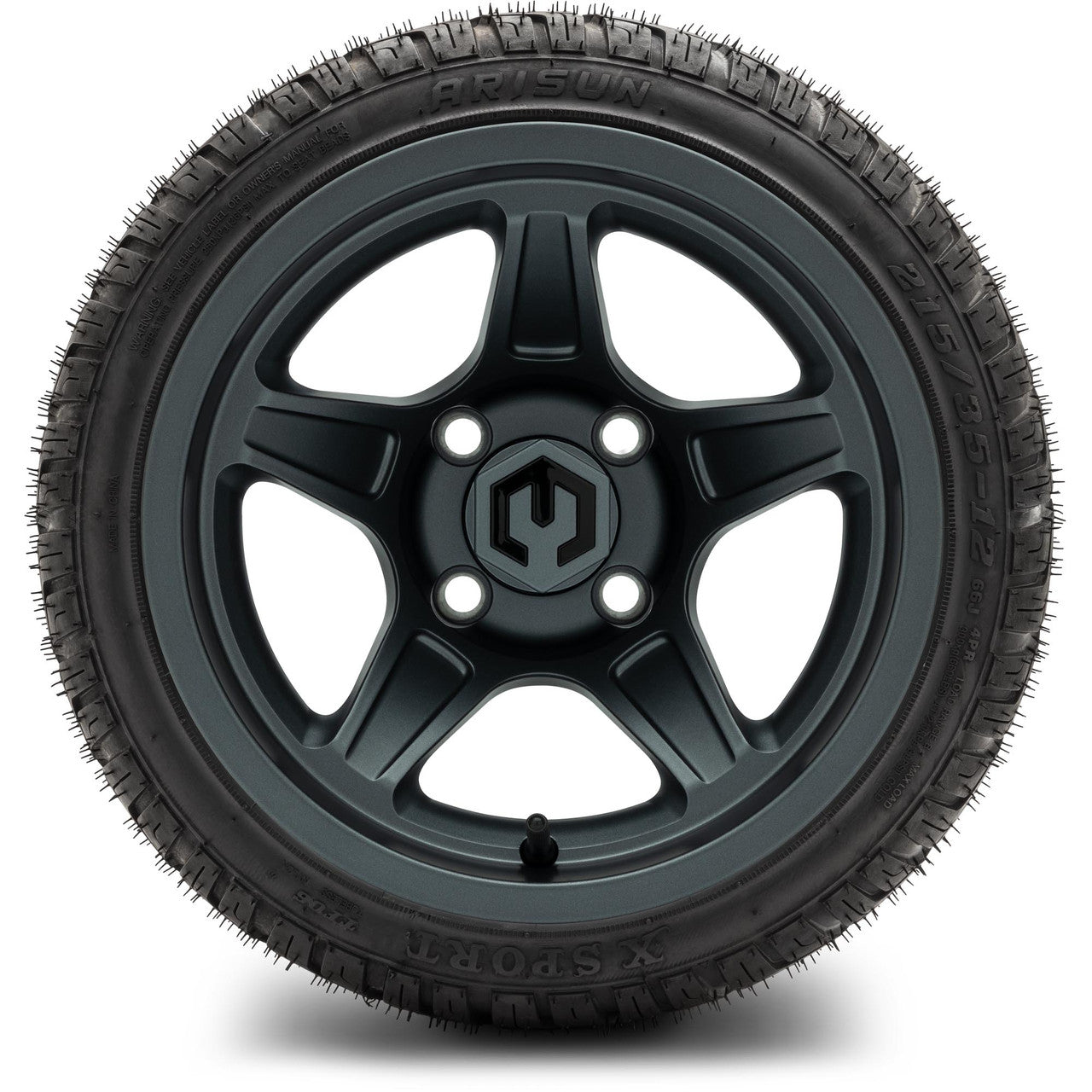 MODZ® 12" Drift Gunmetal - LowPro Tires and Wheels Combo