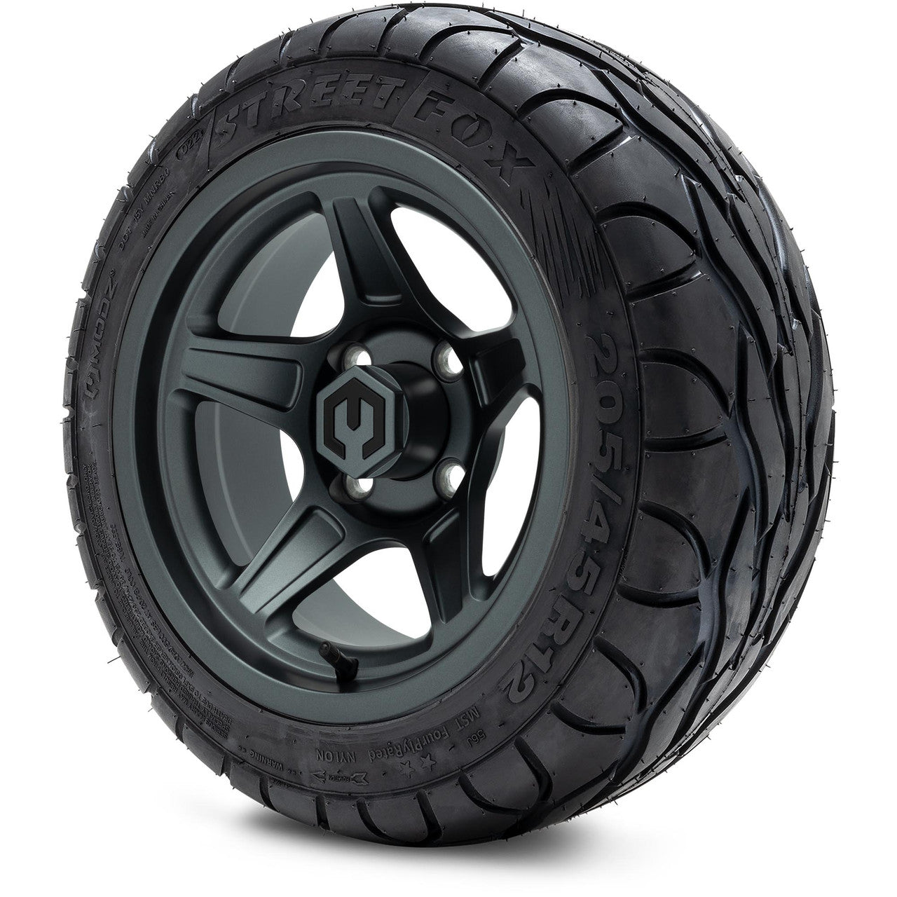 MODZ® 12" Drift Gunmetal - LowPro Tires and Wheels Combo