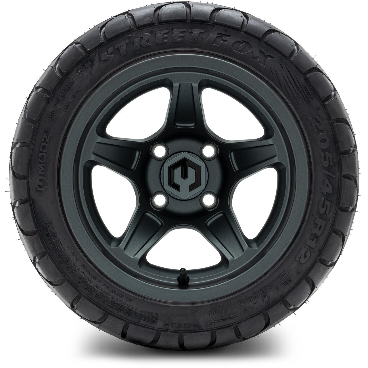 MODZ® 12" Drift Gunmetal - LowPro Tires and Wheels Combo