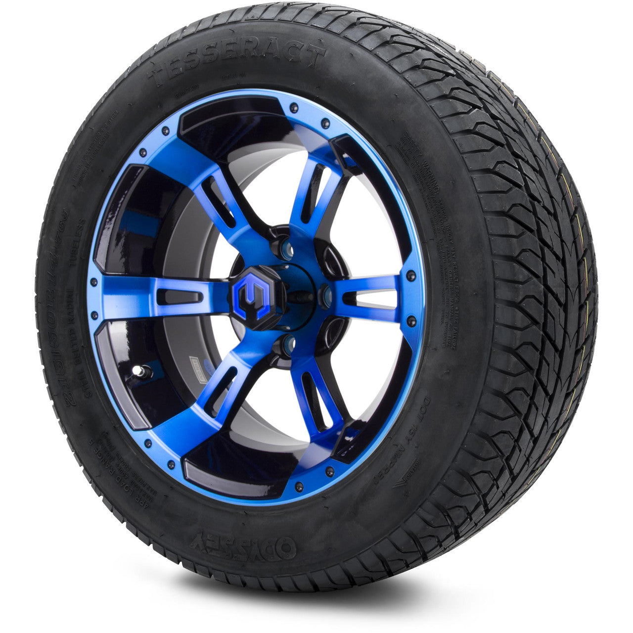 MODZ® 14" Ambush Blue and Black - Lifted Tires and Wheels Combo
