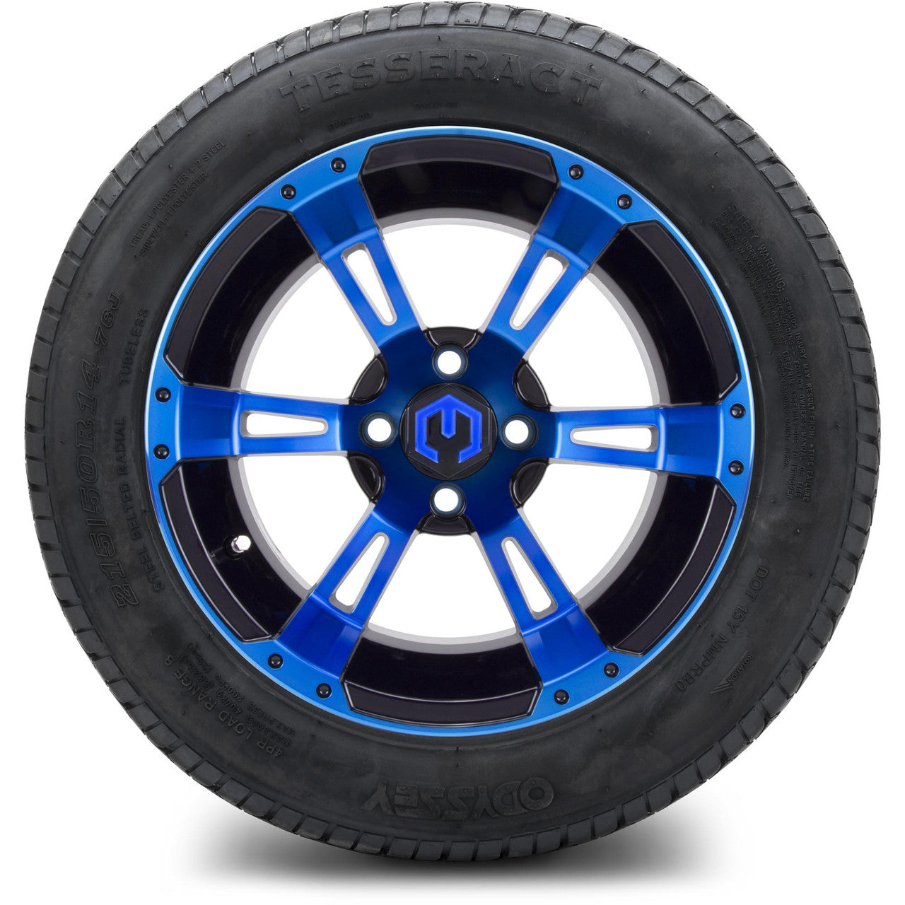 MODZ® 14" Ambush Blue and Black - Lifted Tires and Wheels Combo