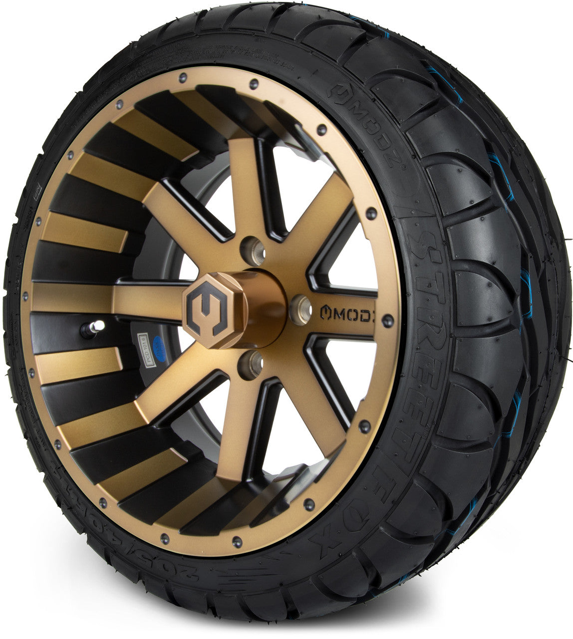 MODZ® 14" Assault Matte Bronze - LowPro Street Tire and Wheels Combo