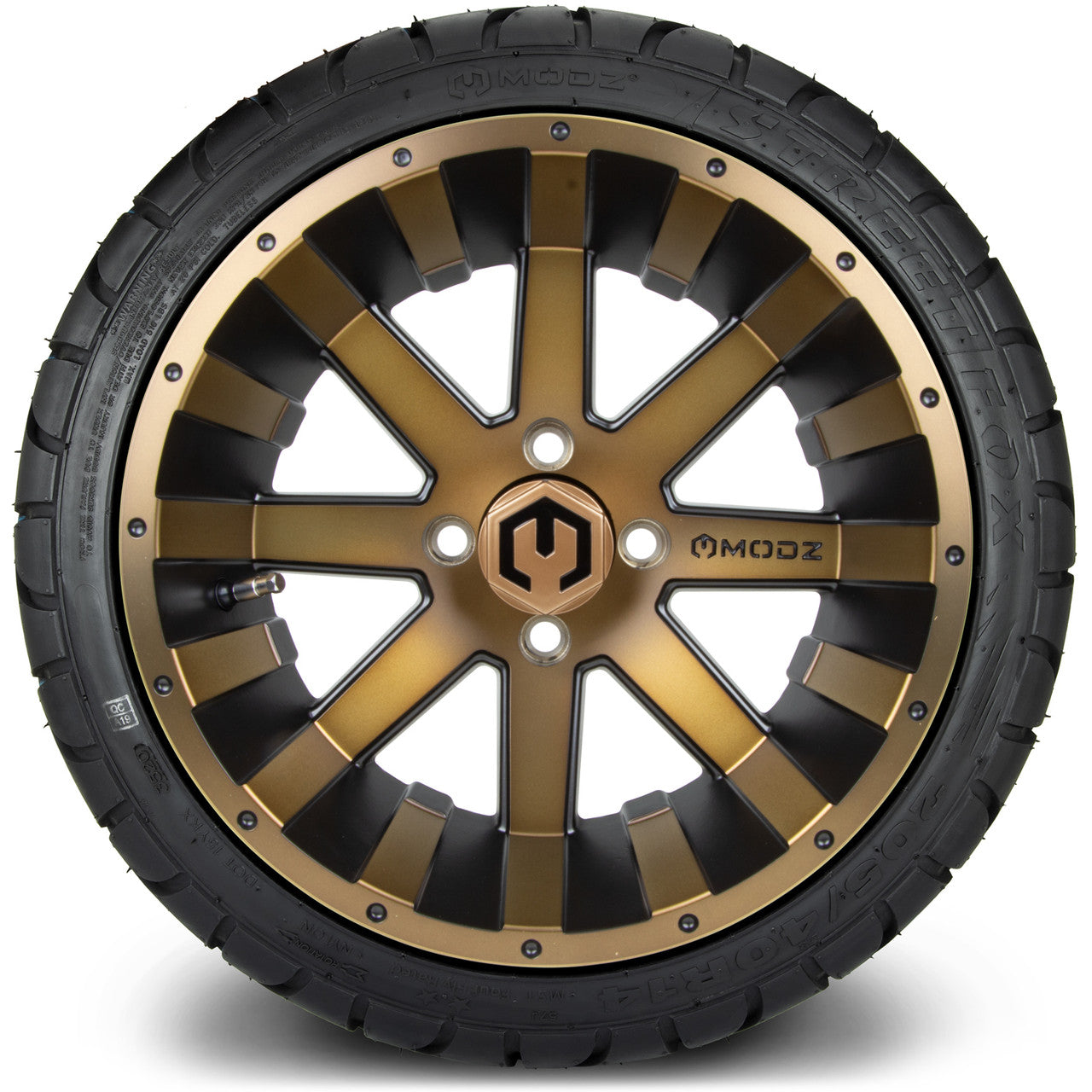MODZ® 14" Assault Matte Bronze - LowPro Street Tire and Wheels Combo