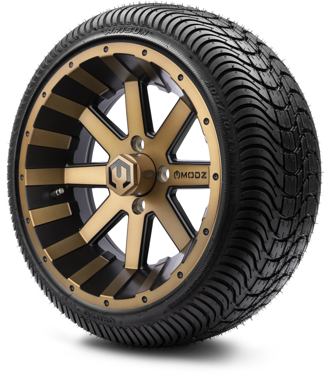 MODZ® 14" Assault Matte Bronze - LowPro Street Tire and Wheels Combo