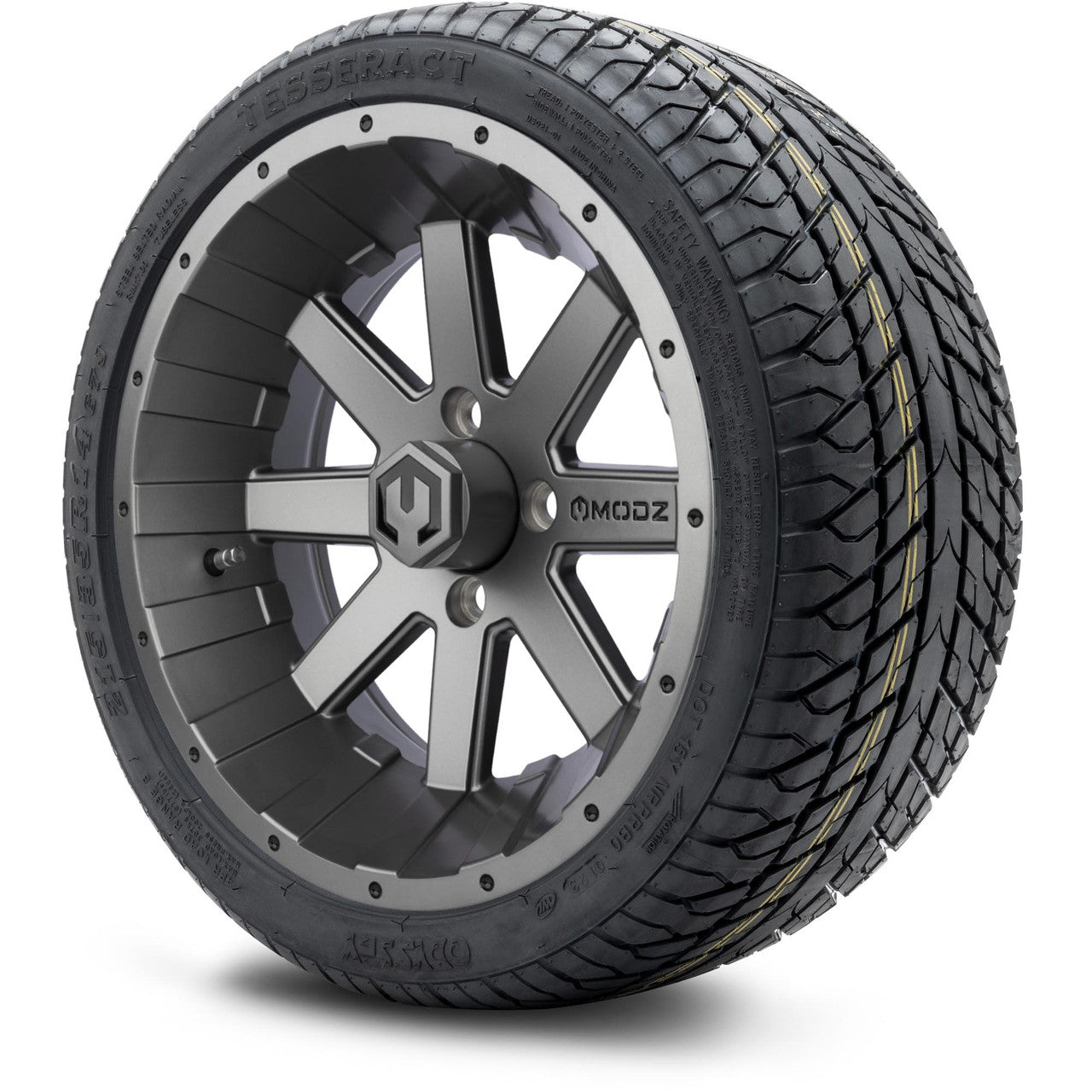 MODZ® 14" Assault Gunmetal - LowPro Street Tire and Wheels Combo