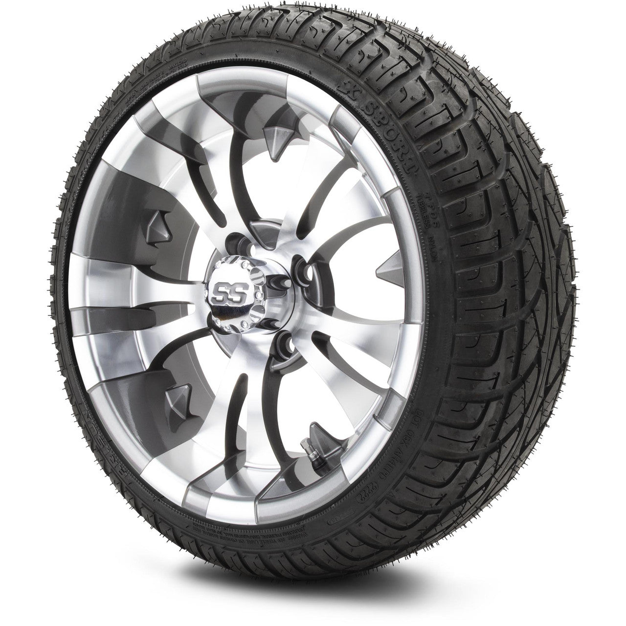 MODZ® 14" Vampire Gunmetal - Low Profile Tires and Wheels Combo