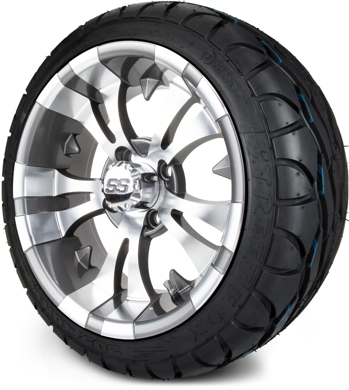 MODZ® 14" Vampire Gunmetal - Low Profile Tires and Wheels Combo