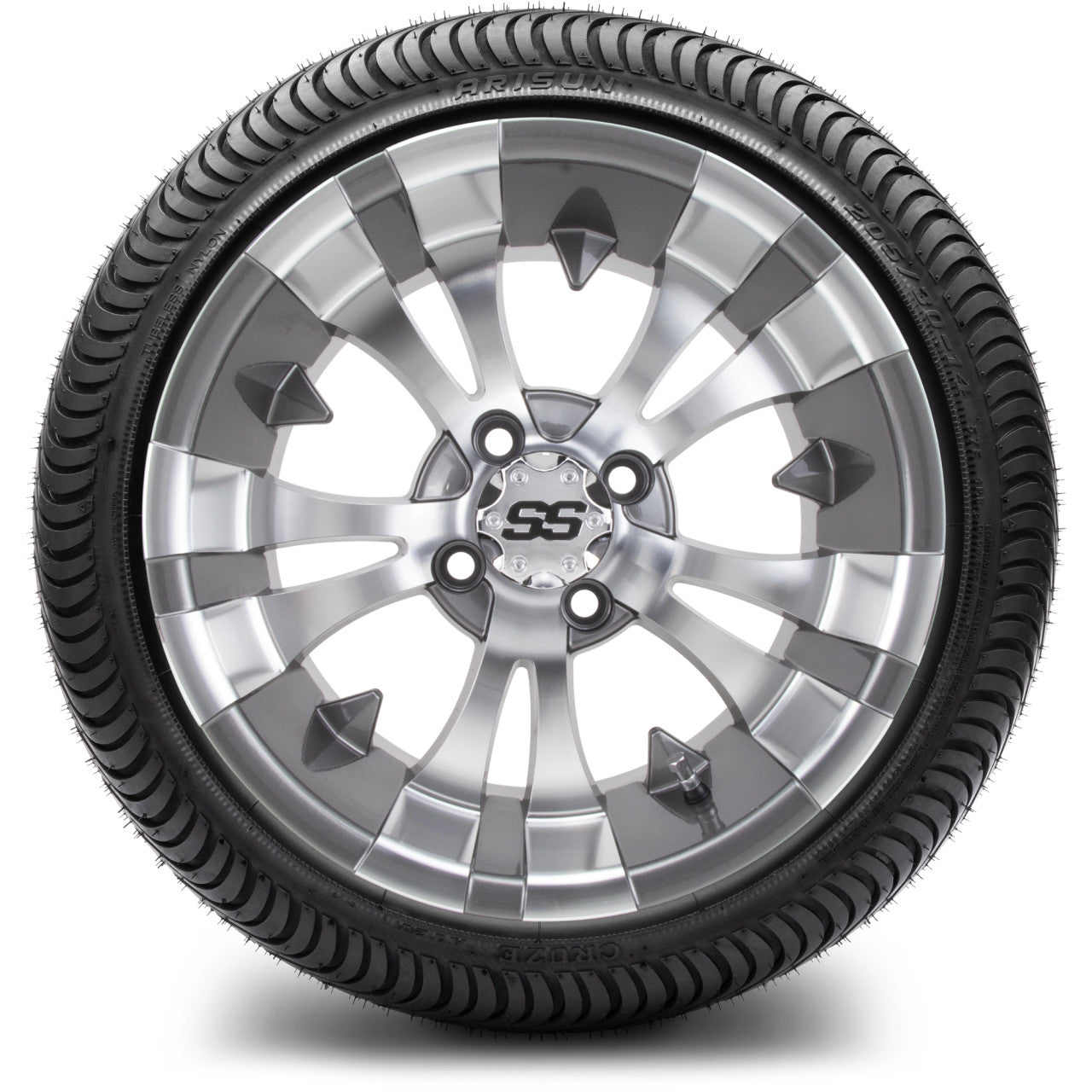 MODZ® 14" Vampire Gunmetal - Low Profile Tires and Wheels Combo