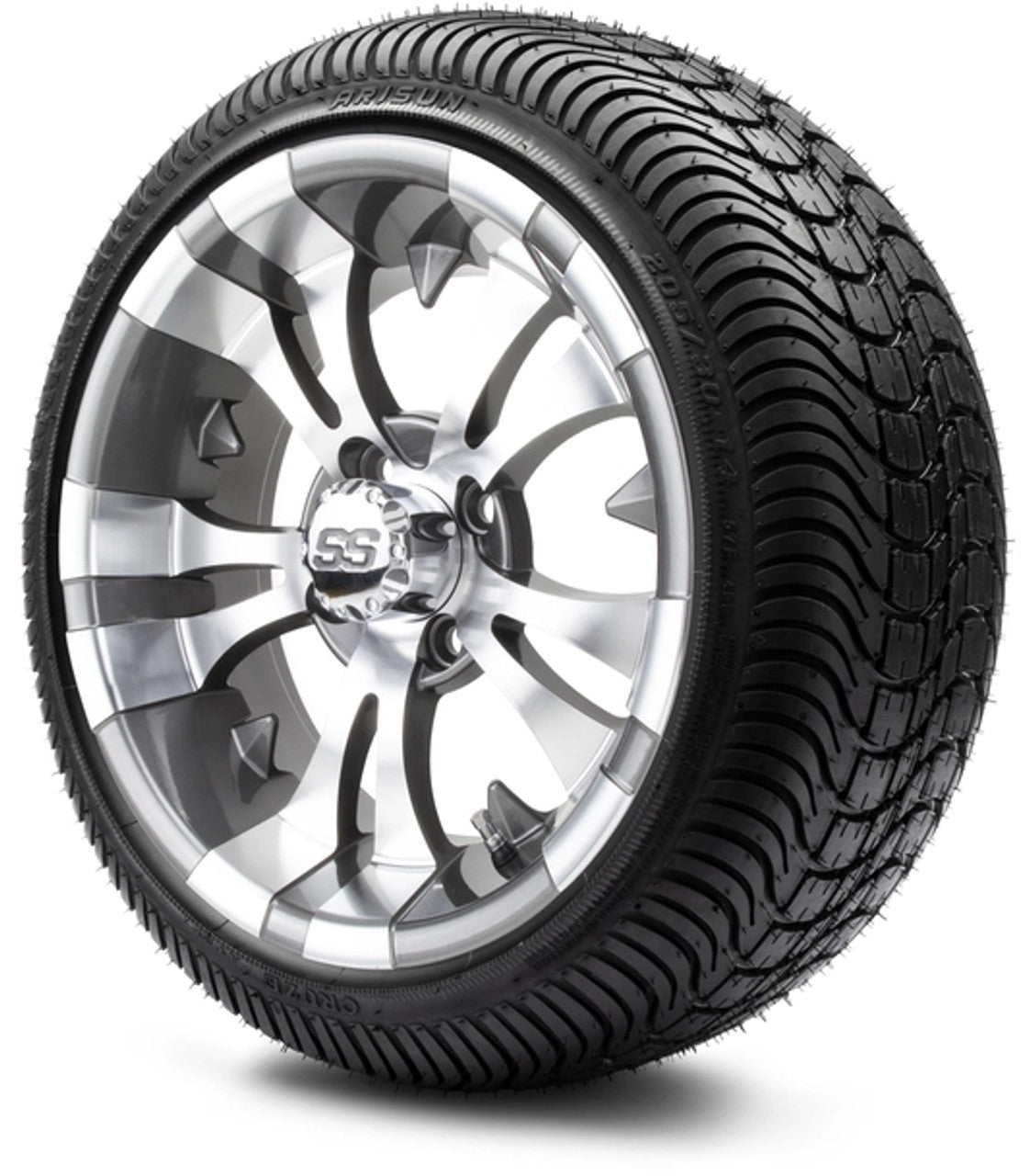 MODZ® 14" Vampire Gunmetal - Low Profile Tires and Wheels Combo