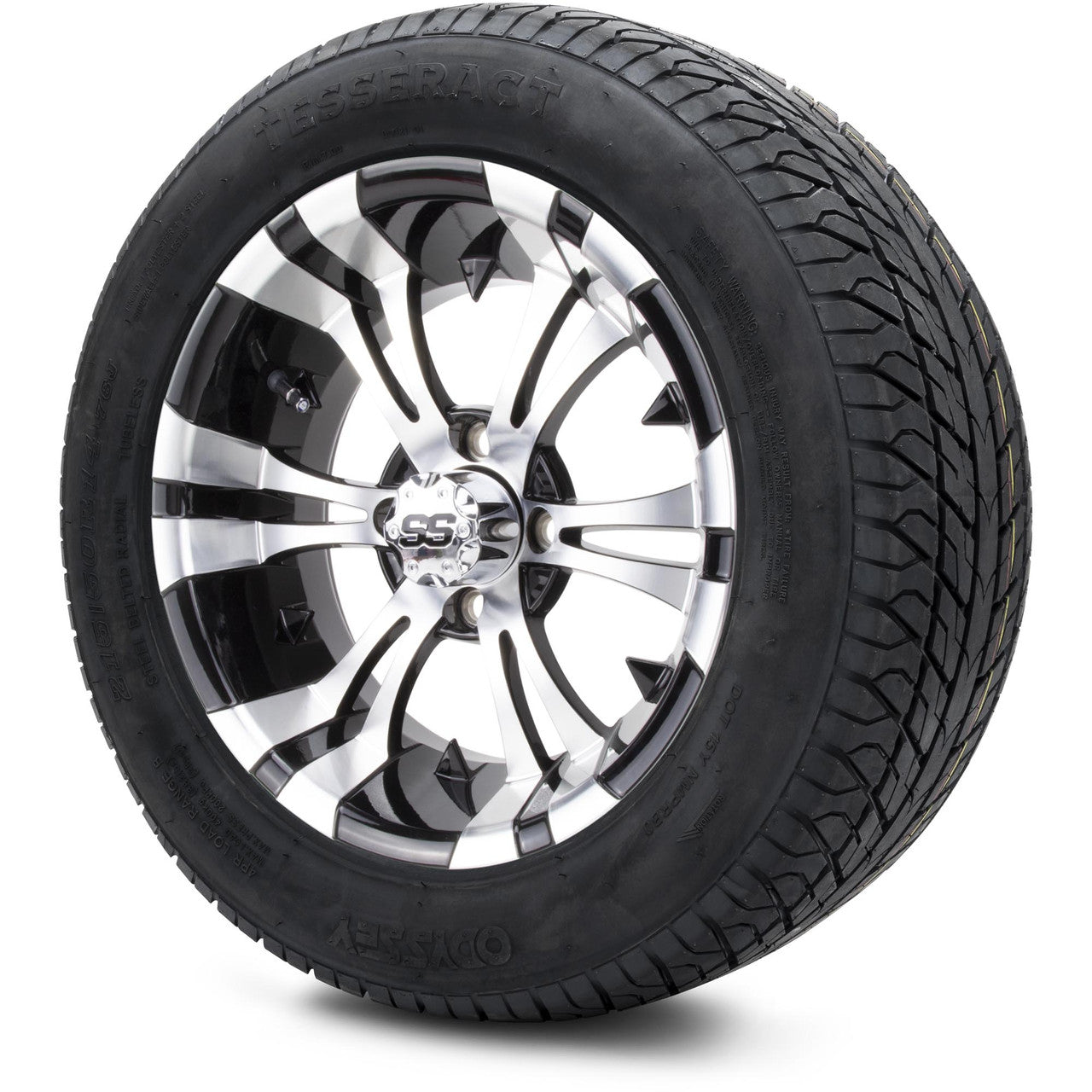 MODZ® 14" Vampire Machined Black Lifted Tire and Wheel Combo