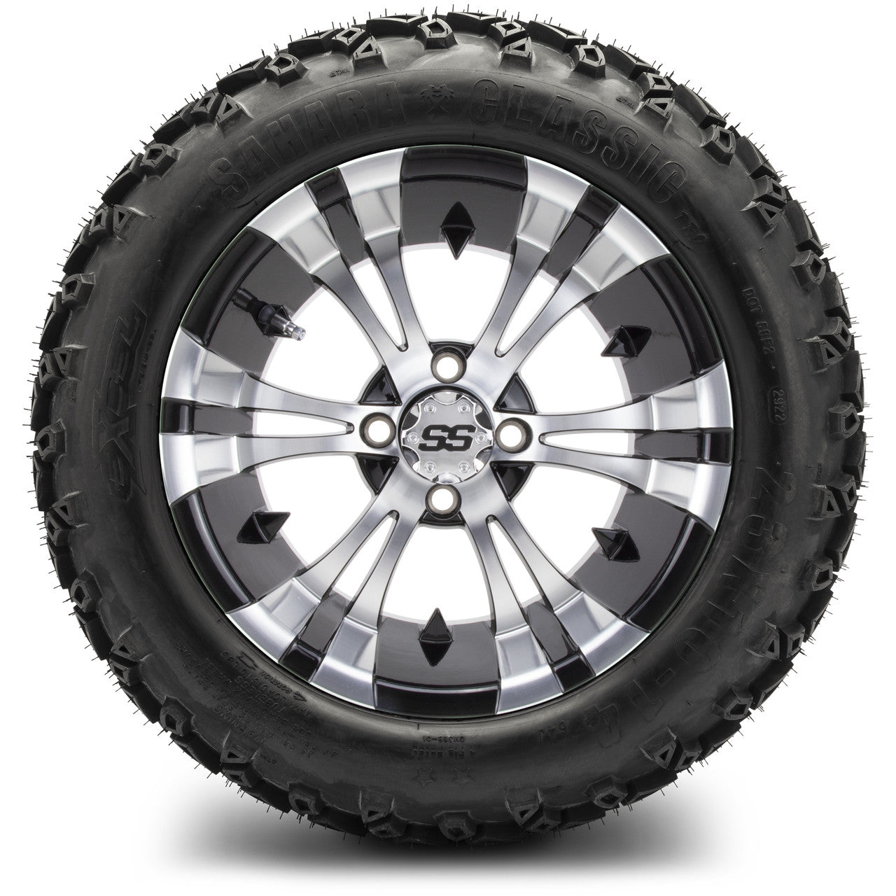 MODZ® 14" Vampire Machined Black Lifted Tire and Wheel Combo