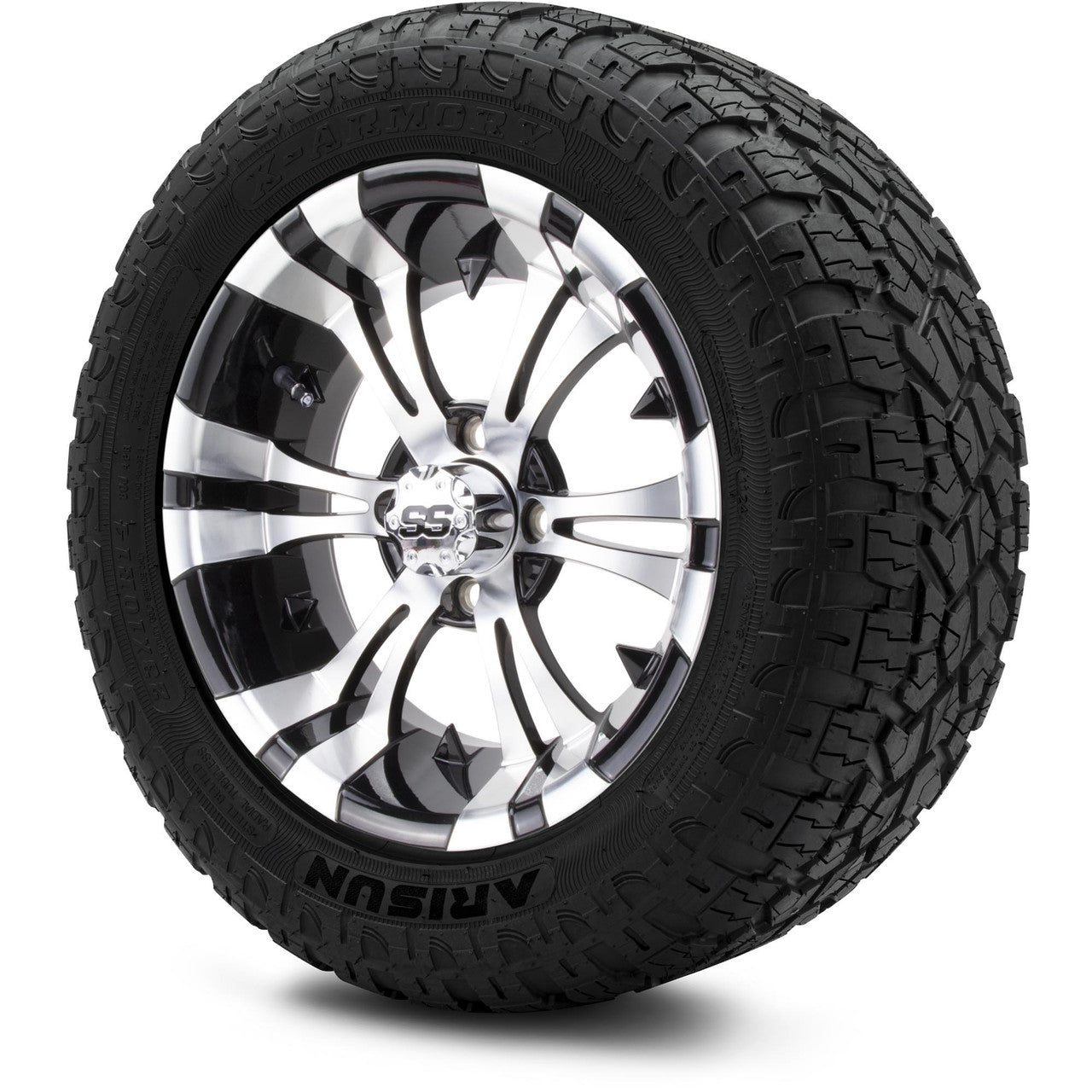MODZ® 14" Vampire Machined Black Lifted Tire and Wheel Combo