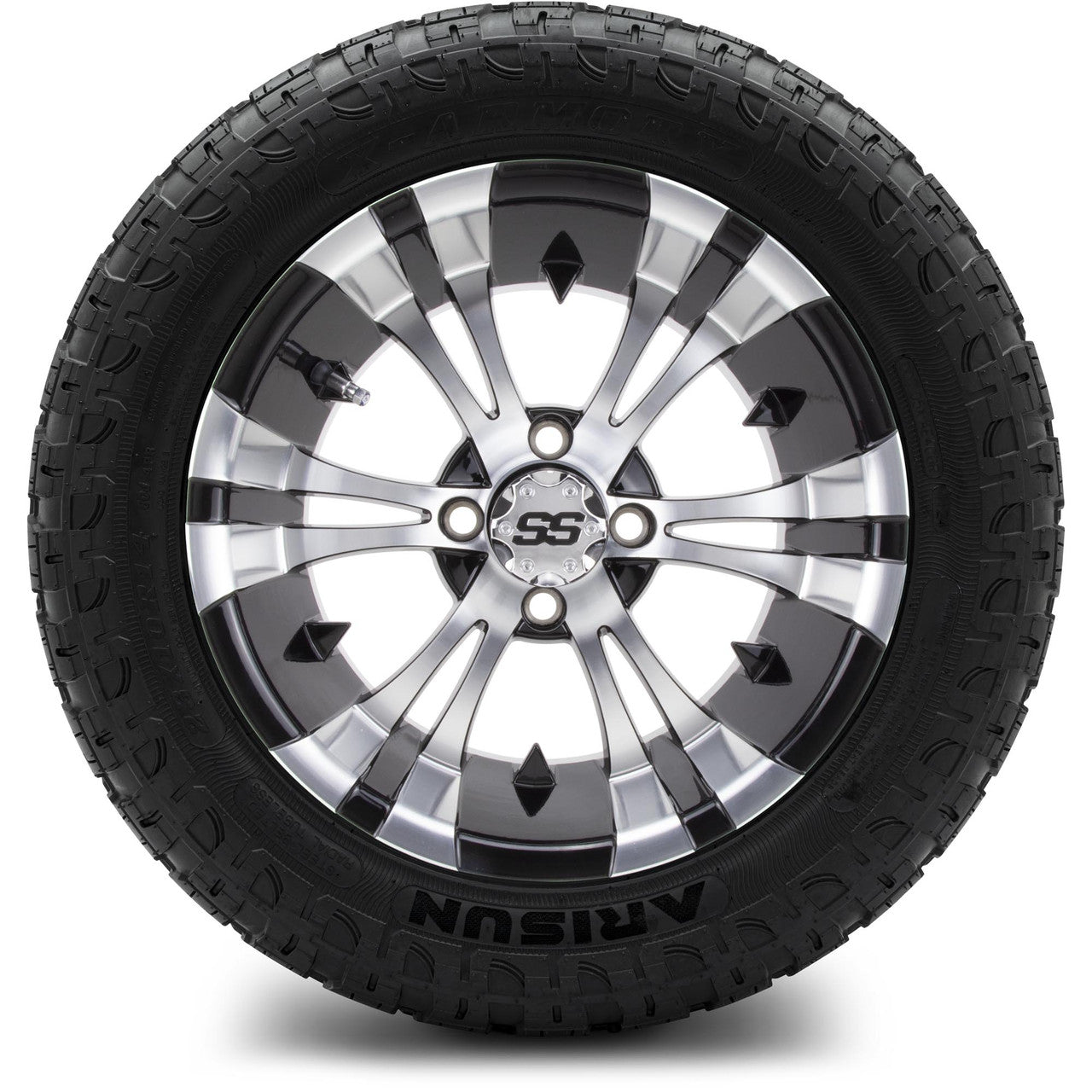 MODZ® 14" Vampire Machined Black Lifted Tire and Wheel Combo