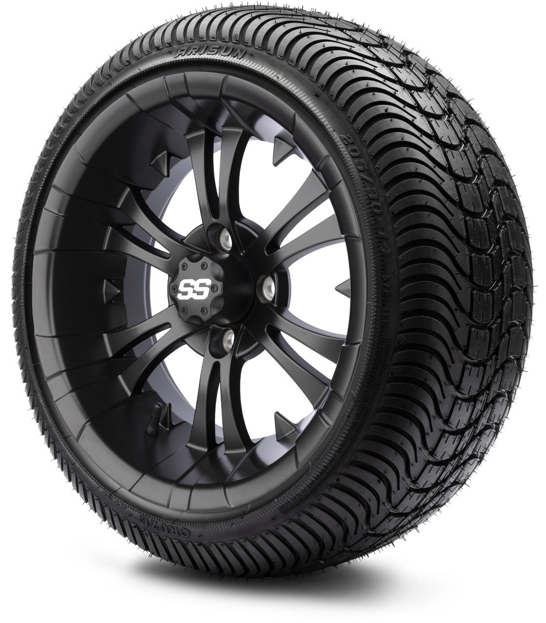 MODZ® 14" Vampire Matte Black Low Profile Tire and Wheel Combo